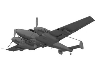 Messerschmitt BF-110 G-2 3D Model preview
