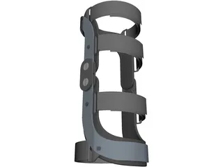 Human Knee Joint Brace 3D Model preview