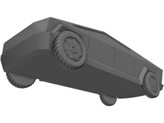 Tesla Cybertruck 3D Model preview