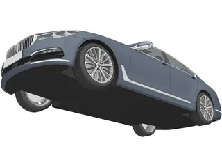 BMW 750i 7-series [G11] (2016) 3D Model preview