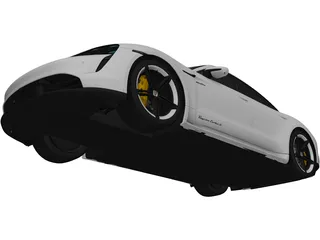 Porsche Taycan Turbo S (2020) 3D Model preview