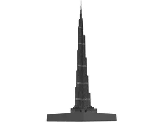 Burj Khalifa 3D Model preview