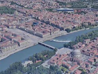 Turin City, Italy (2019) 3D Model preview
