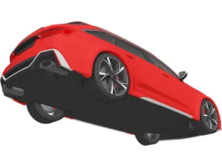 Audi RS6 Avant (2020) 3D Model preview