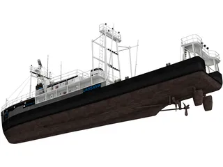 Fishing Boat 3D Model preview