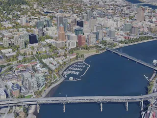 Portland City, OR, USA (2019) 3D Model preview