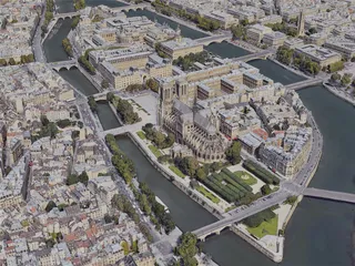 Paris City, France [53M] (2019) 3D Model preview