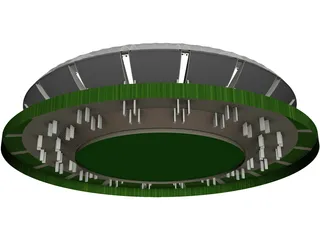 Soccer Stadium 3D Model preview