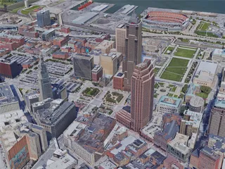 Cleveland City, OH, USA (2019) 3D Model preview