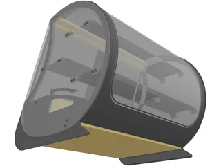 Showcase Refregirator 3D Model preview