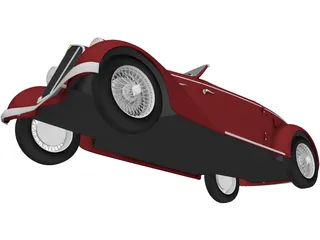 Alfa Romeo 6C 2300 S Touring Pescara Spider (1935) 3D Model preview