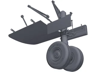 Boeing 737 Landing Gear 3D Model preview