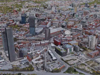 Manchester City, UK (2019) 3D Model preview