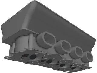 Honda B16 Vtec Engine Head 3D Model preview