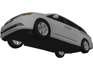 Honda Odyssey (2011) 3D Model preview