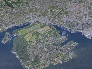 Oslo City, Norway (2019) 3D Model preview