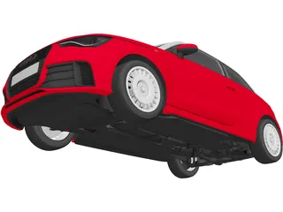 Audi A1 3D Model preview