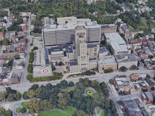 Pittsburgh City, PA, USA (2019) 3D Model preview