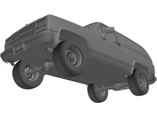 Chevrolet Blazer (1989) 3D Model preview