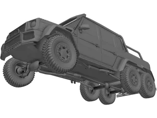 Mercedes-Benz G63 Brabus 6X6 3D Model preview
