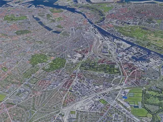Copenhagen City, Denmark (2019) 3D Model preview