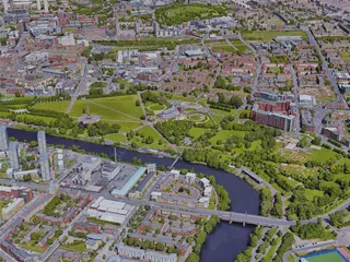 Glasgow City, UK (2019) 3D Model preview