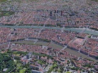 Lyon City, France (2019) 3D Model preview