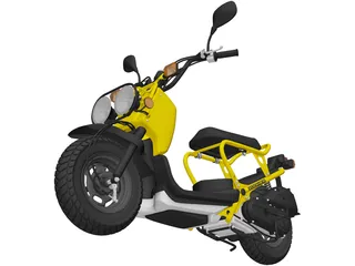 Honda NPS50 Zoomer Ruckus (2005) 3D Model preview