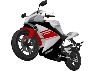 Yamaha YZF-R125 (2011) 3D Model preview