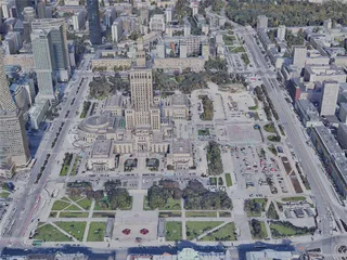 Warsaw City, Poland (2019) 3D Model preview