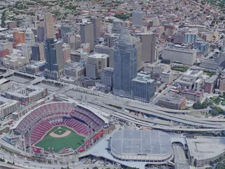 Cincinnati City, OH, USA (2019) 3D Model preview