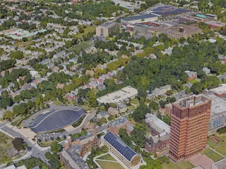 New Haven City, CT, USA (2019) 3D Model preview