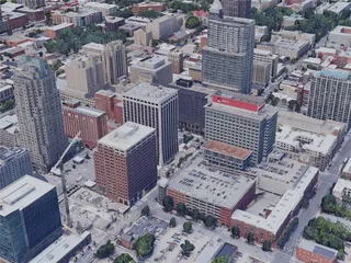 Raleigh City, NC, USA (2019) 3D Model preview