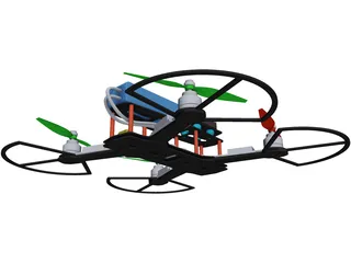 Quadcopter 3D Model preview