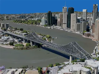 Brisbane City, Australia (2019) 3D Model preview