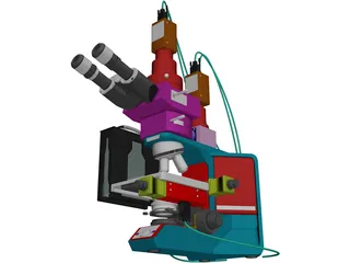 Olympus Microscope 3D Model preview