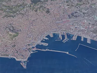 Naples City, Italy (2019) 3D Model preview