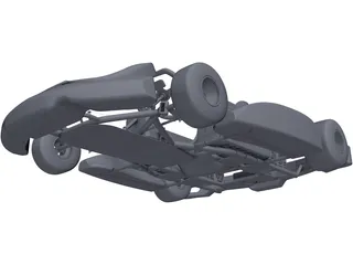 Electric Go Kart 3D Model preview
