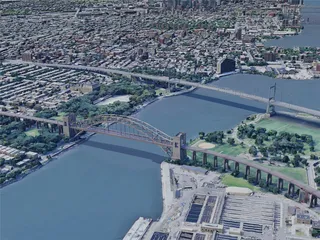 New York City, Queens, USA (2019) 3D Model preview