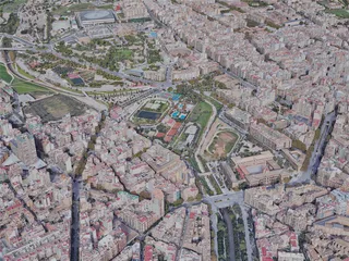 Palma City, Spain (2019) 3D Model preview
