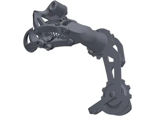 SRAM X.0 Rear Delaurier 3D Model preview