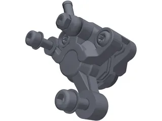Formula Mountain Bike Brake Caliper 3D Model preview