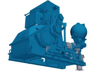 Pressure Pump 3D Model preview