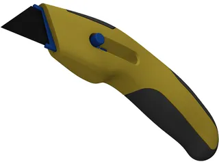 Utility Knife 3D Model preview