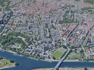 Strasbourg City, France (2019) 3D Model preview
