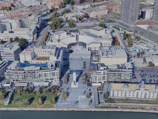 Bratislava City, Slovakia (2019) 3D Model preview