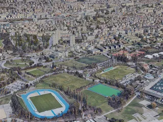 Lausanne City, Switzerland (2019) 3D Model preview