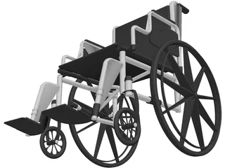 Wheelchair 3D Model preview