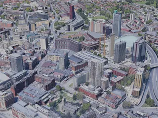 Leeds City, UK (2019) 3D Model preview