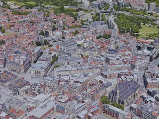Lille City, France (2019) 3D Model preview